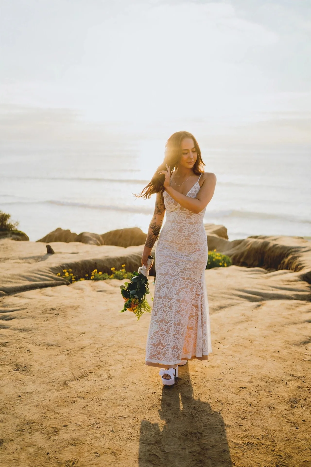 Golden hour on the cliffs
